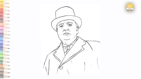 how to draw winston churchill for kids